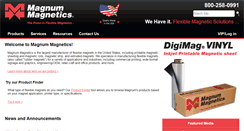 Desktop Screenshot of magnummagnetics.com